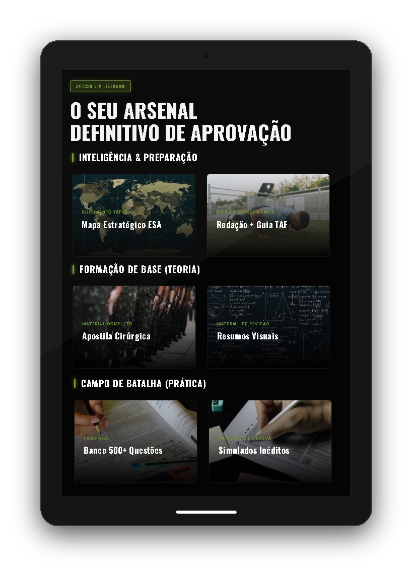 Mockup do Material da Operação ESA